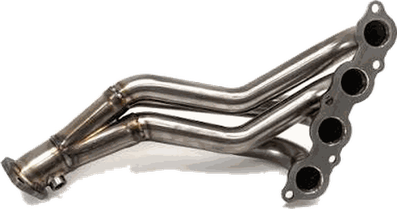 A stainless steel tubular exhaust manifold